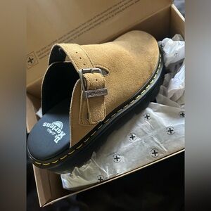 Dr. Martens Tan Mules - BRAND NEW IN BOX